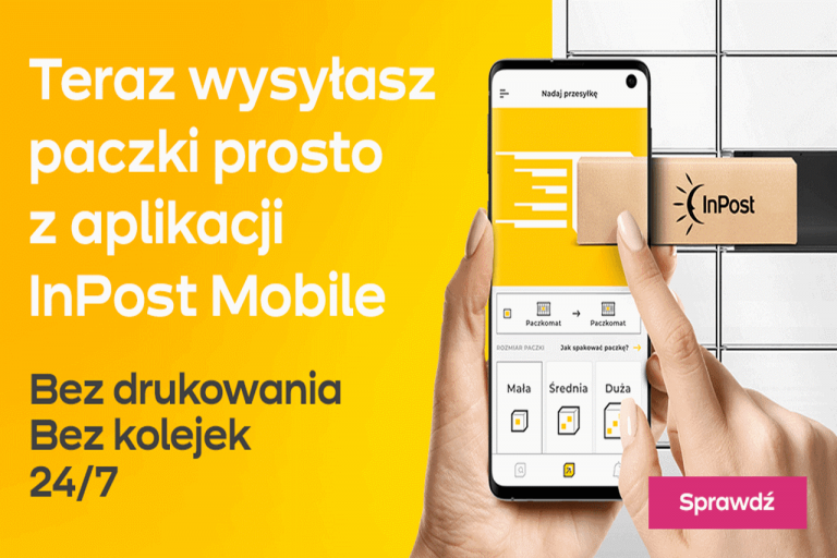 Wysyłaj paczki bez etykiety z aplikacją InPost Mobile!